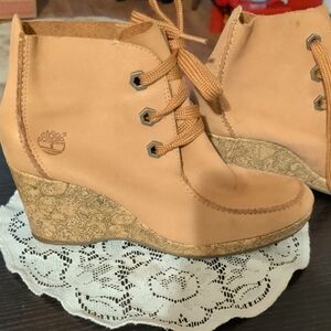 Timberland Women's Light Brown Wedge Shoes